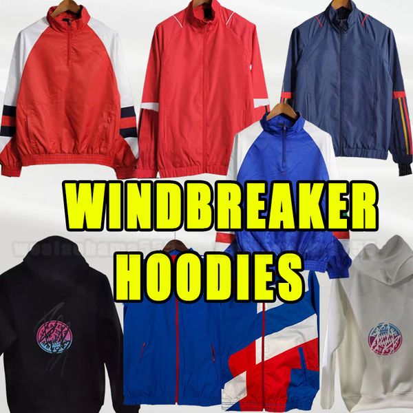 

mane 2023 2024 bayern soccer tracksuits upamecano pavard munich goretzka neuer muller lewandowski sane kimmich 23 24 windbreakere hoodies, Black