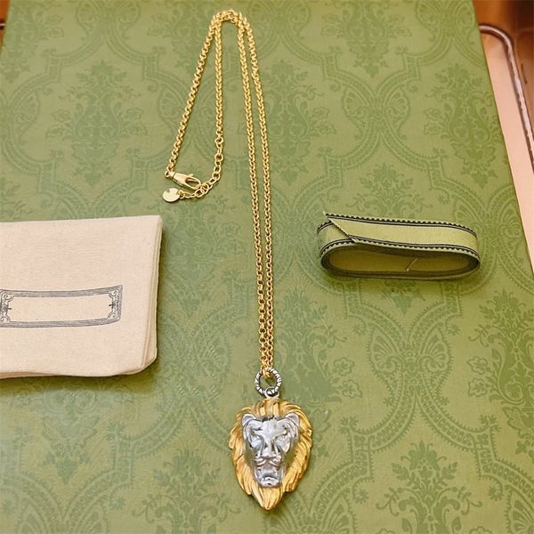 

high end luxury necklace ggsity pendant silver pattern fashion boutique designer necklace 18k gold women's jewelry gift siuhjat cfjaper