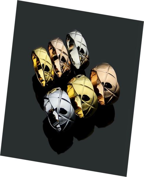 

europe america fashion men lady women titanium steel engraved plaid narrow and wide lovers rings us6us92251497, Slivery;golden