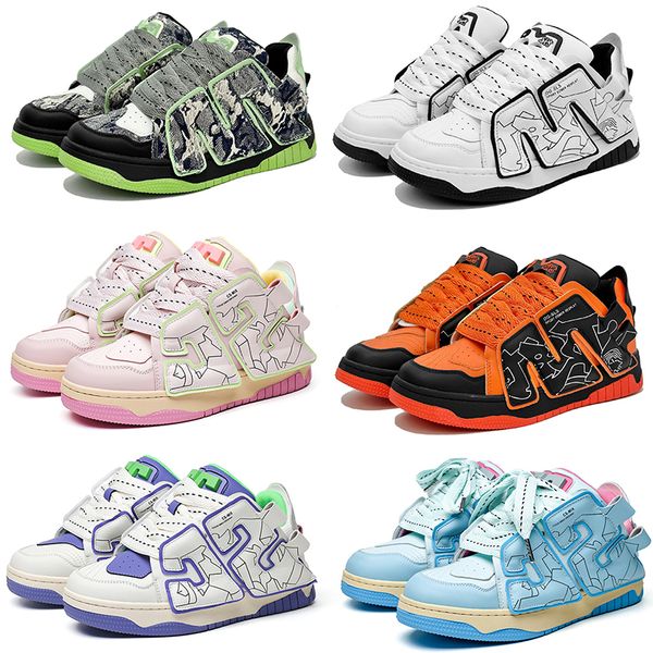 

2023 multi-colored casual shoes men women breathable black white blue green pink purple orange trainers outdoor sports sneakers