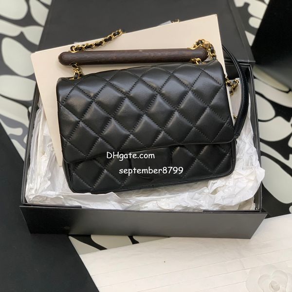 

briefcases bags 10a womens luxury designer 23a cf handbag genuine leather chain lady high flip flap imitation 21cm shoulder crossbody bag pu