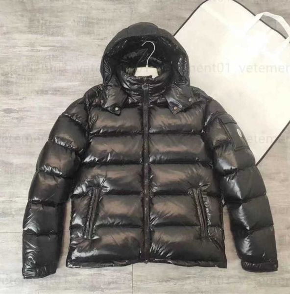 

winter jackets lady mens jacket downs puffer jacket fashion short couple hooded cardigan zipper down jackets hat removable designer track ca, Black