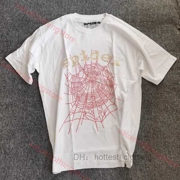 

men pink thug sp5der 555555 printed spider web pattern cotton h2y style short sleeves hip hop size s-xl hellstar 1 l3t8, White;black