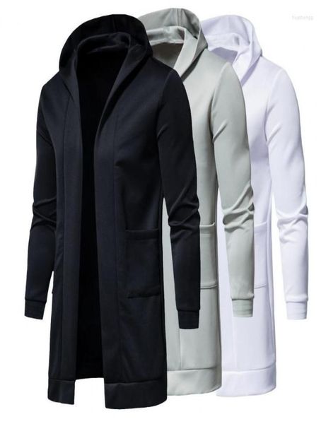 

men039s jackets men039s hooded coats long sleeve male jacket autumn winter windproof solid color pockets casual men windbrea9590566, Black;brown