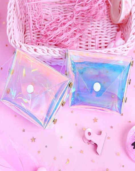 

15pcslot transparent coin purse women small wallet female change purses mini children039s pocket wallets key card holder pvc h68213615499, White