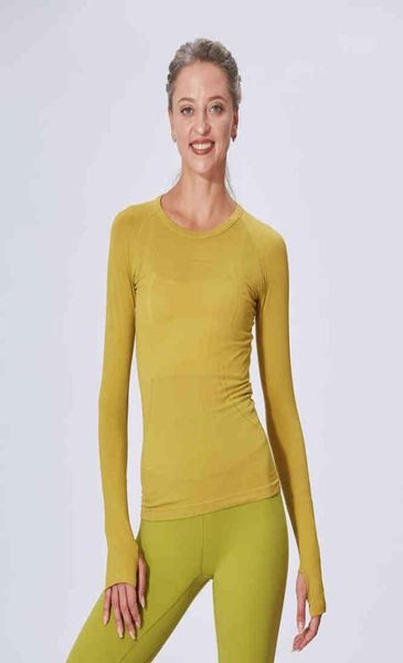 

women039s long sleeve tshirt swift tech yoga suit fitness high elastic moisture absorption and sweat wicking6895651, Gray