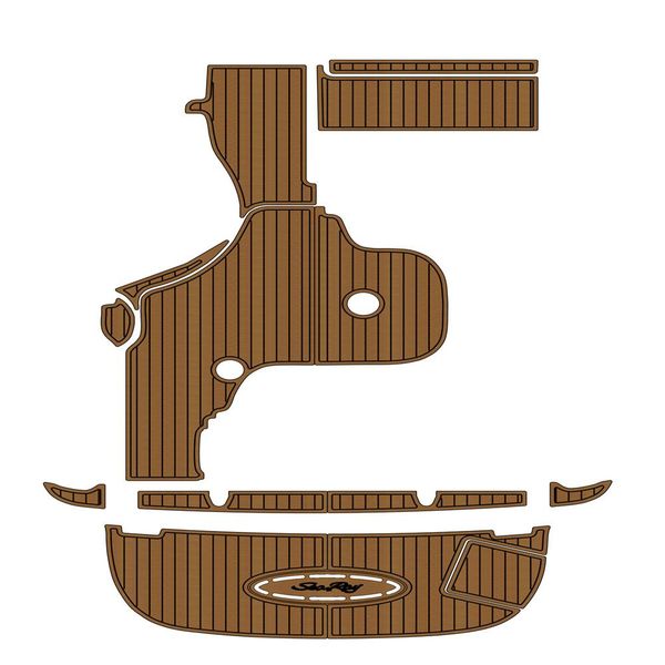 

2006 sea ray sundancer 320 swim platform cockpit pad boat eva teak flooring mat