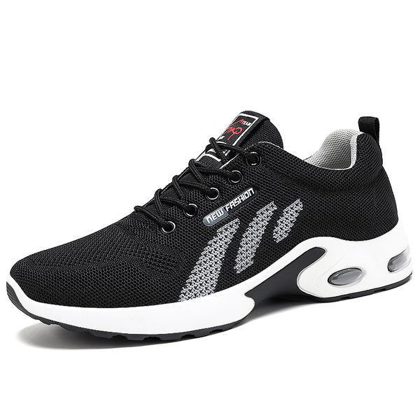 

sports running shoes breathable sneakers mesh trainers mens outdoor jogging shoe, White;red