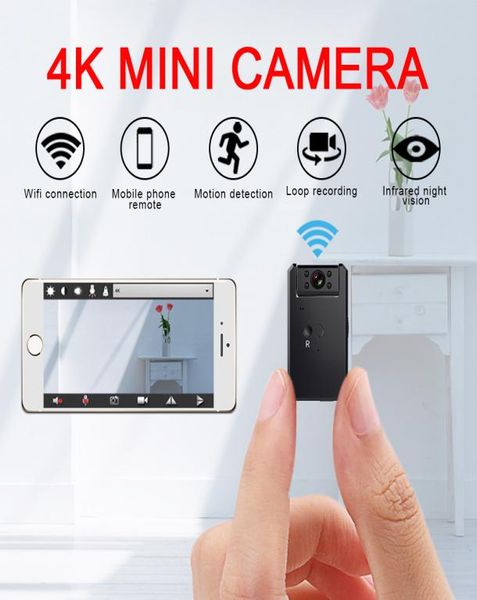 

4k mini camera wifi smart wireless camcorder ip spot hd night vision video micro small cam motion detection vlog espia2997982