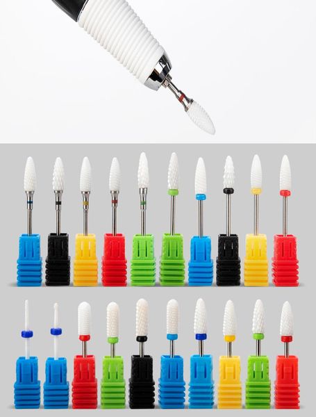 

ceramic diamond nail drill bit electric nail milling cutter for manicure pedicure nail art accessoires tool remove gel polish na924515078