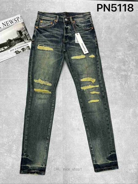 

purple jeans designer skinny ripped biker slim straight pants fashion mens trend brand hole jeans direct deal nice clothing 6 6xo2, Blue