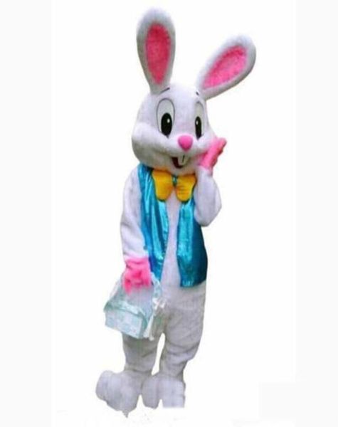 

2019 discount factory new professional easter bunny mascot costume bugs rabbit hare fancy dress cartoon suit6339690, Red;yellow