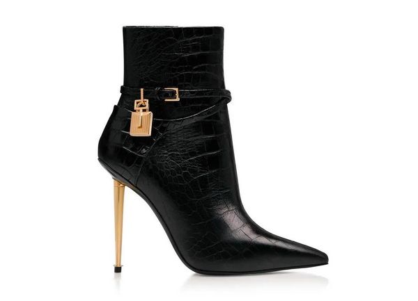 

italian opyum black white leather ankle boots round toe high heels zip spool heels women booty ladies bottes booties eu35-43