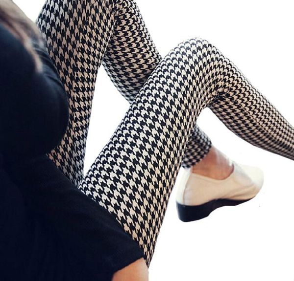 

causal leggings 2018 womens stripe plaid floral print leggins fitness disco pants legging feminino jeggings printed legging female2625644, Black