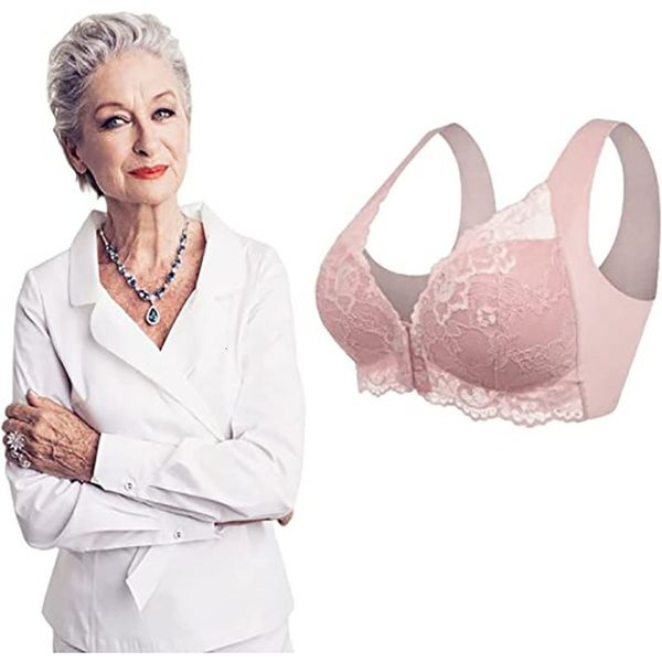 

bra front clre 5d beauty back sports comfy elastic breathable female vest push up full cup lace gather brassiere 230803, Red;black