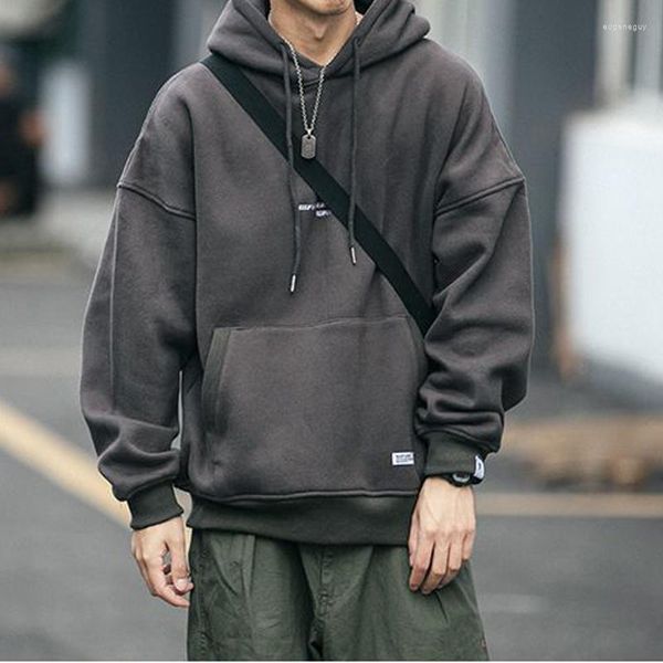 

men's sweaters american retro hooded sweater for 2023 spring and autumn season thin loose fitting trend versatile casual coat, White;black