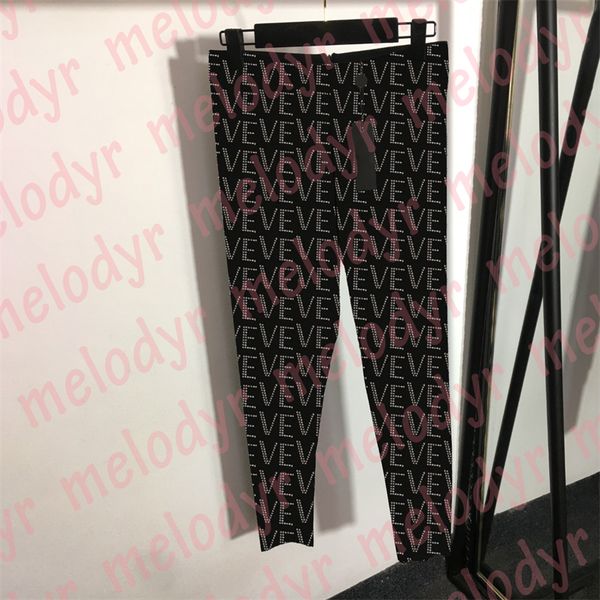 

shiny rhinestone letter leggings womens sport yoga pants high elastic black tight trousers breathable fitness leggings