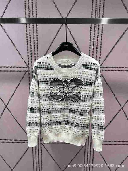 

women's knits & tees designer early autumn new hollow pullover knitted with hand hook flower 3d upper body super beautiful 9r2g, White