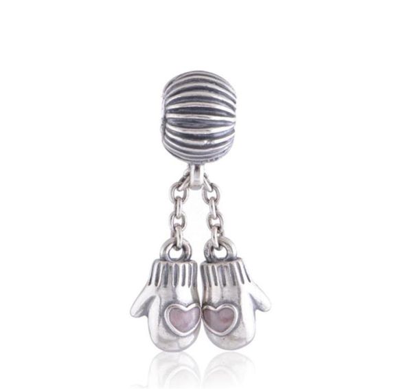 

genuine charms beads 925 sterling silver woollen mittens pendants fits original jewelry bracelets european style 791181en469694754, Bronze;silver