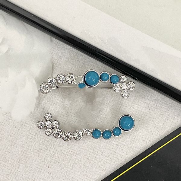 

luxury brand designer c letter pins brooches women channel crystal pearl rhinestone cape brooch suit pin ccity wedding party jewelry accesso, Silver