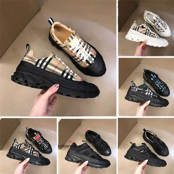 

vintage burberies burbreries designer sneakers casuak shoes men platform plaid sneakers cotton bh4i striped trainer rubber trainers outsole