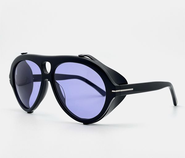 

fashion designer neughman 0882 sunglasses for women and mens vintage punk pilot oversized hemmed glasses avant-garde trend style anti-ultrav, White;black