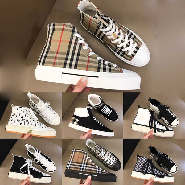 

breathable burberies mesh burbreries highretro canvas shoes comfortable women pattern men casual trainers shoe designer letter checkered sne