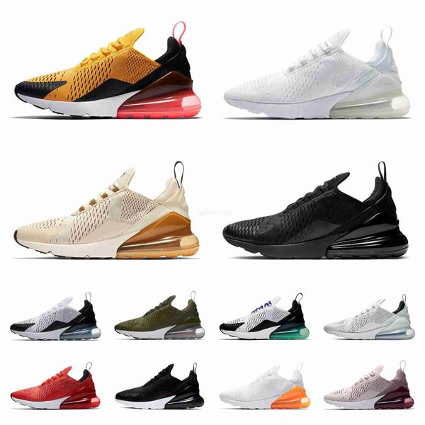 

designers max 270 270s shoes mens tennis runner sneakers triple black white air27c dusty cactus light bone barely rose volt airs women breat