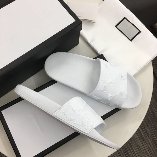 

designer sandals slippers summer men women shoes shaped multicolor flora slides molded footbed in black 0802