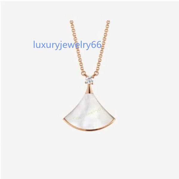 

womensjewelry shell pendant necklace gem pendants necklace diamond gold sweat-proof and colorfast ladies fashion charmnecklace, Silver