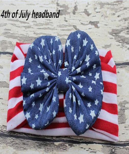 

10pcs infant knotted wave point turban hair band bow flower baby 4th of july headband head wrap ed knot headwrap9249320, Slivery;white