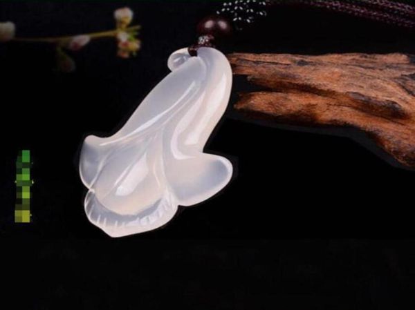 

natural ice white jade pendant male and female chalcedony pendant agate12066408635740, Silver