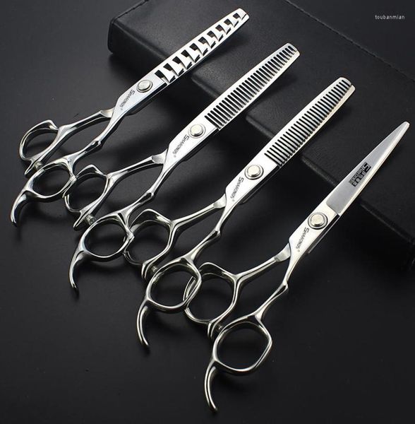 

55665775 inch barber hairdresser39s scissors hair cutting set hairdressing supplies 440c salon thinning clipper7924725