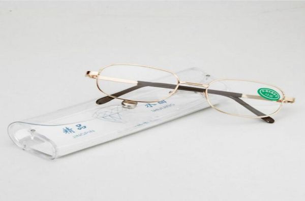 

full metal frame glass lenses female male reading glasses women men eyewear 100 to 4502463889