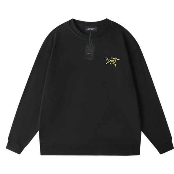 

new arc'teryx men's sweatshirts classic casual hoodie fashion trend for men and women o-neck hoodie long-sleeved simple cotton pul, Black