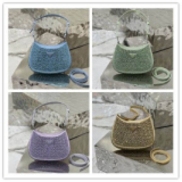 

designer luxury crystal cleo 1bc169 satin gold small limited edition new tote shoulder bag 7a quality