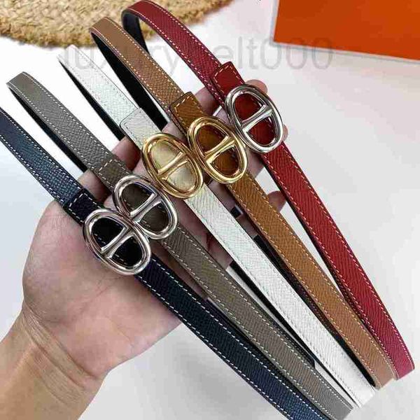 

belts designer gao version new pig nose belt thin original cowhide h for women's dress waist cover drba, Black;brown