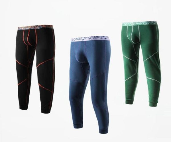 

men039s thermal underwear men winter warm heated boy fleece thermo husband thick man merino wool cotton pants briefs mens long 9678198, Black;white