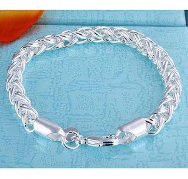 

selling 925 silver ring charm bracelet jewelry fashion 10piecelot8478410, Black