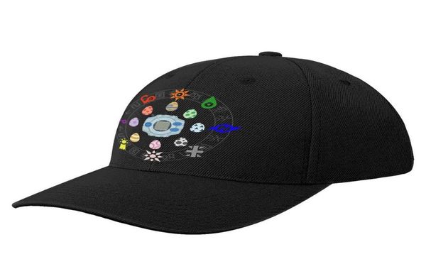 

digivice digimon baseba cap trendy hipster baseba hat design polyester fishing uv protection cap q09112436968, Black;white