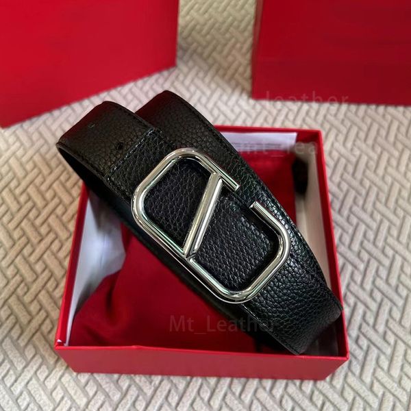 

business reversible belt designer men belts fashion women real leather classic belt width 3.8cm with box can be paired with jeans and trouse, Black;brown