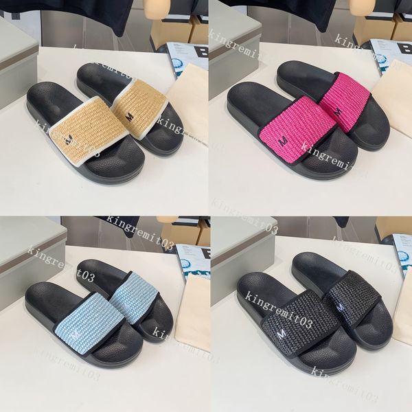 

designer slipper flats rubber sandals warm women slippers polar fleece embroidered letters soft slide solid color scuffs slides, Black