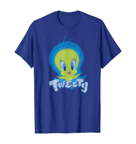 

looney tunes tweety swirl t shirt01234567891011125759793, White;black