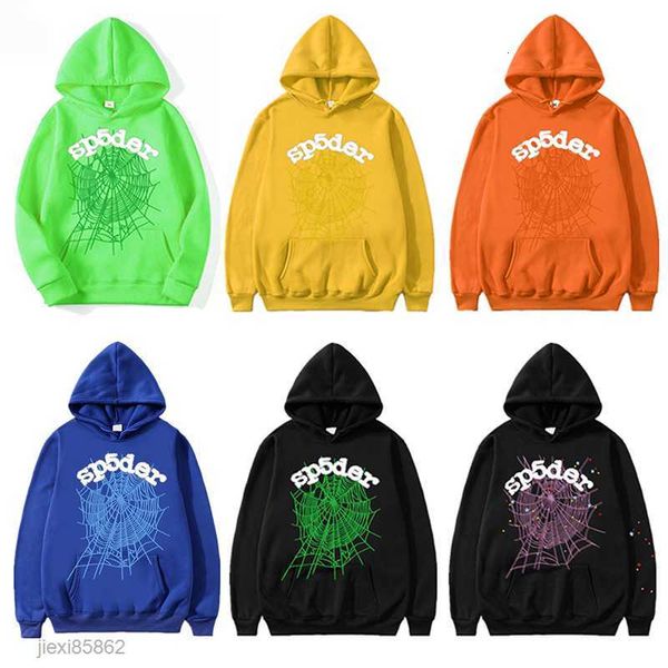 

designer clothes men hoodies sweatshirts hip hop young spider hoodie velvet sweater 555 pullovers lady s-2xl, Black