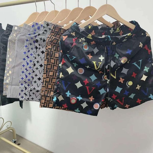 

fashion mens shorts quick drying swimwear printing 2022 summer board beach pants men swim short size m-3xl, White;black