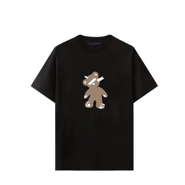 

t shirt men women designers t-shirts tees apparel man s casual chest letter shirt luxury clothing street shorts sleeve clothes, White;black