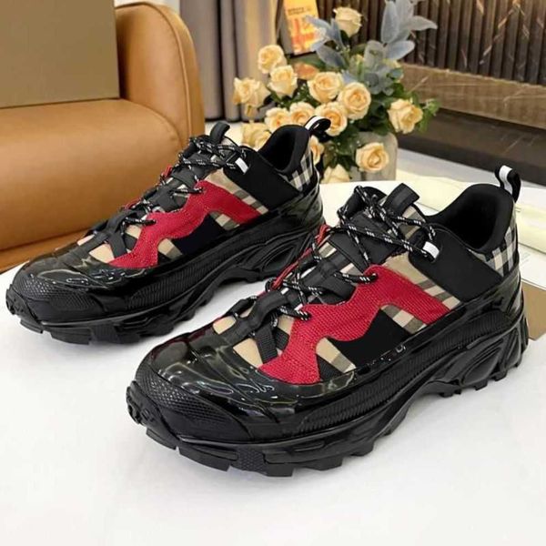 

burbreries women men casual shoes luxury designer shoe womens mens sneakers fashion striped vintage trainers platform trainer plateforme bur
