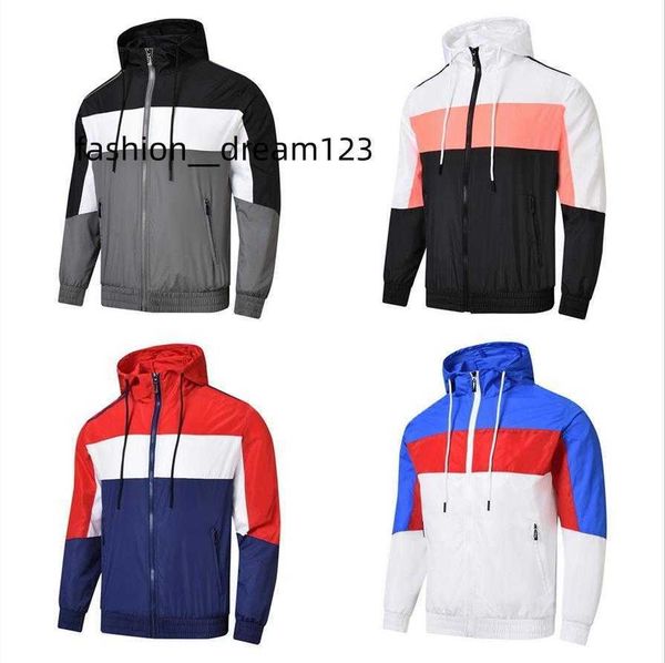 

mens jackets jersey hoodie sport windbreaker running jacket street fashion multiple colour outerwear coats football training suit m-4xl asia, Black;brown