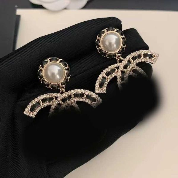 

18k gold plated designers brand earrings designer c-letter ear stud women crystal geometric earring for wedding party jewerlry accessories a, Golden;silver