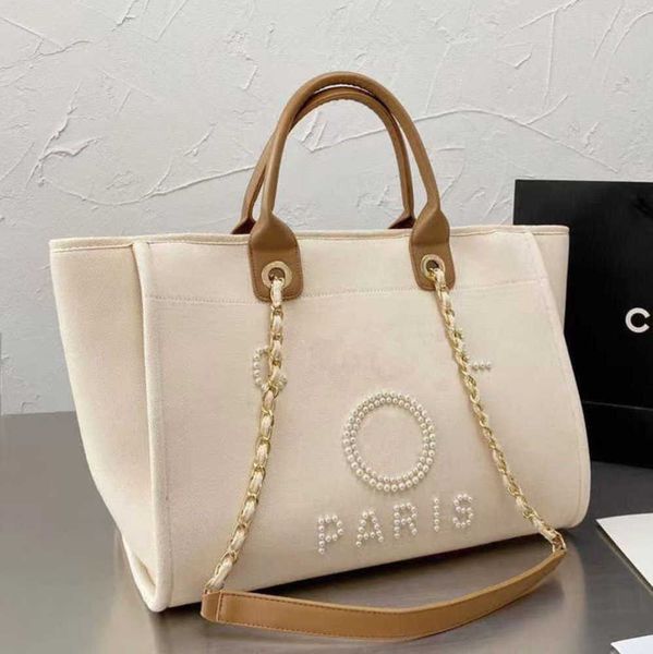 

luxury women's classic evening bags pearl beach handbag brand cc designers women tote bag large capacity female backpack small portable